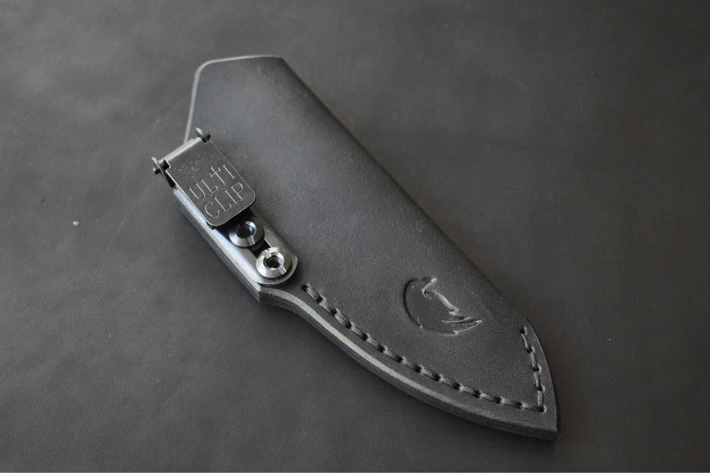 Scratch n' Dent | Griffin Co. Scout 2.5 | Leather Pocket Sheath, Ulticlip, Black