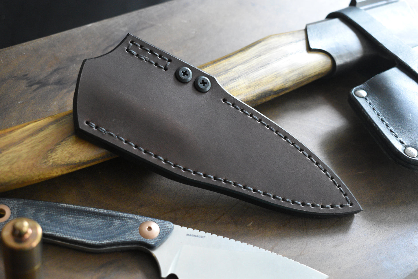 Benchmade Dacian | Deep Carry Leather Pocket Sheath, Ulticlip