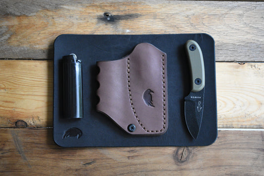 ESEE Knives Candiru | Leather Pocket Sheath, Model 2 Limited Edition 'Brandywine'