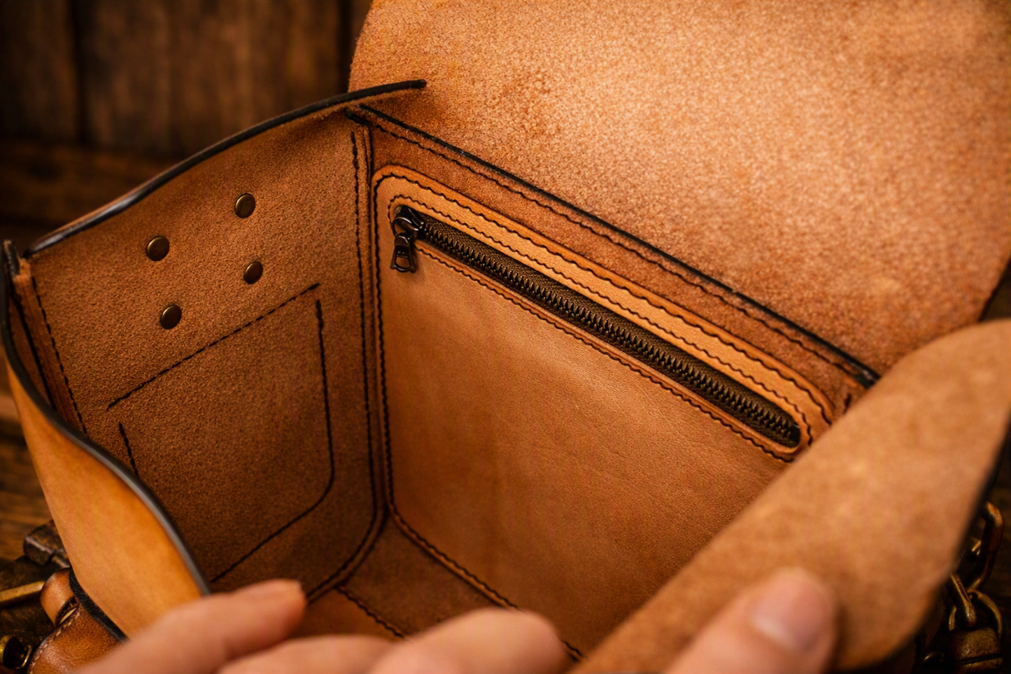 No. 1 - Vachetta Leather Explorer Backpack 'Compact'