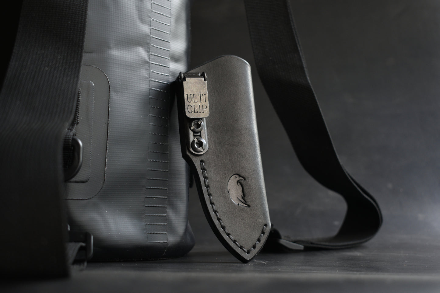 LT Wright Knives Lil Muk | Ambidextrous Leather Pocket Sheath, Ulticlip