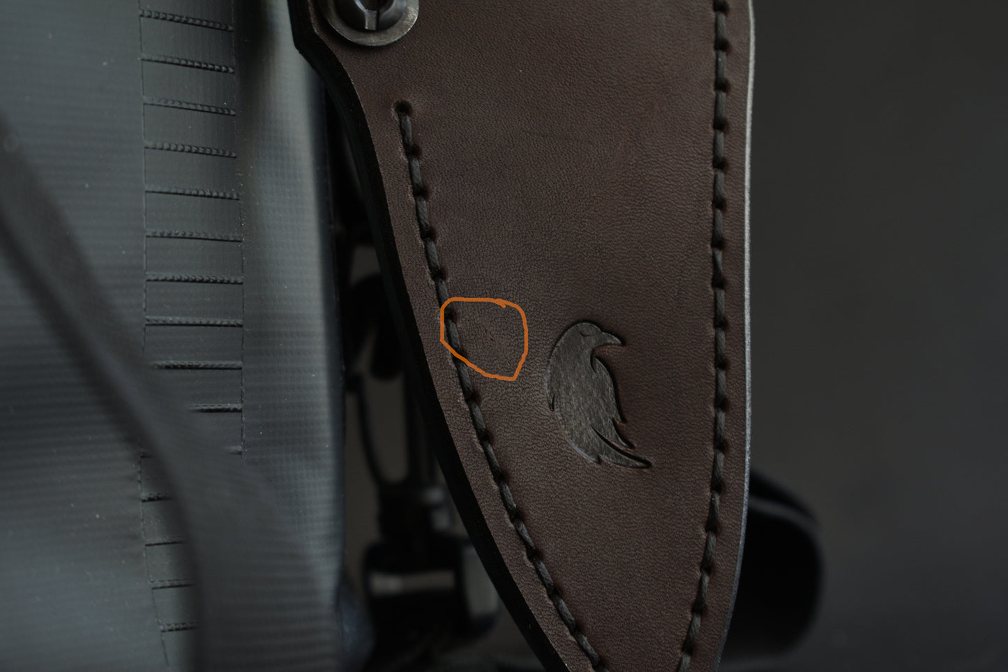BLEM | Benchmade Dacian | Deep Carry Leather Pocket Sheath, Ulticlip