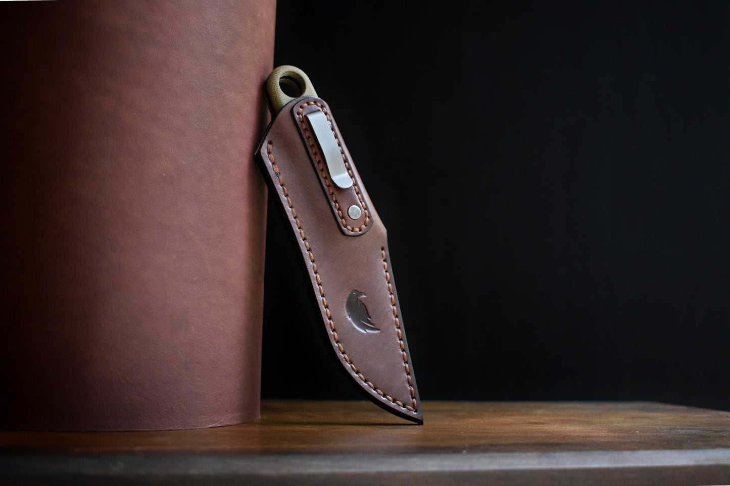 Esee Izula 2 | Leather Pocket Sheath, Titanium Clip, Multiple Colors