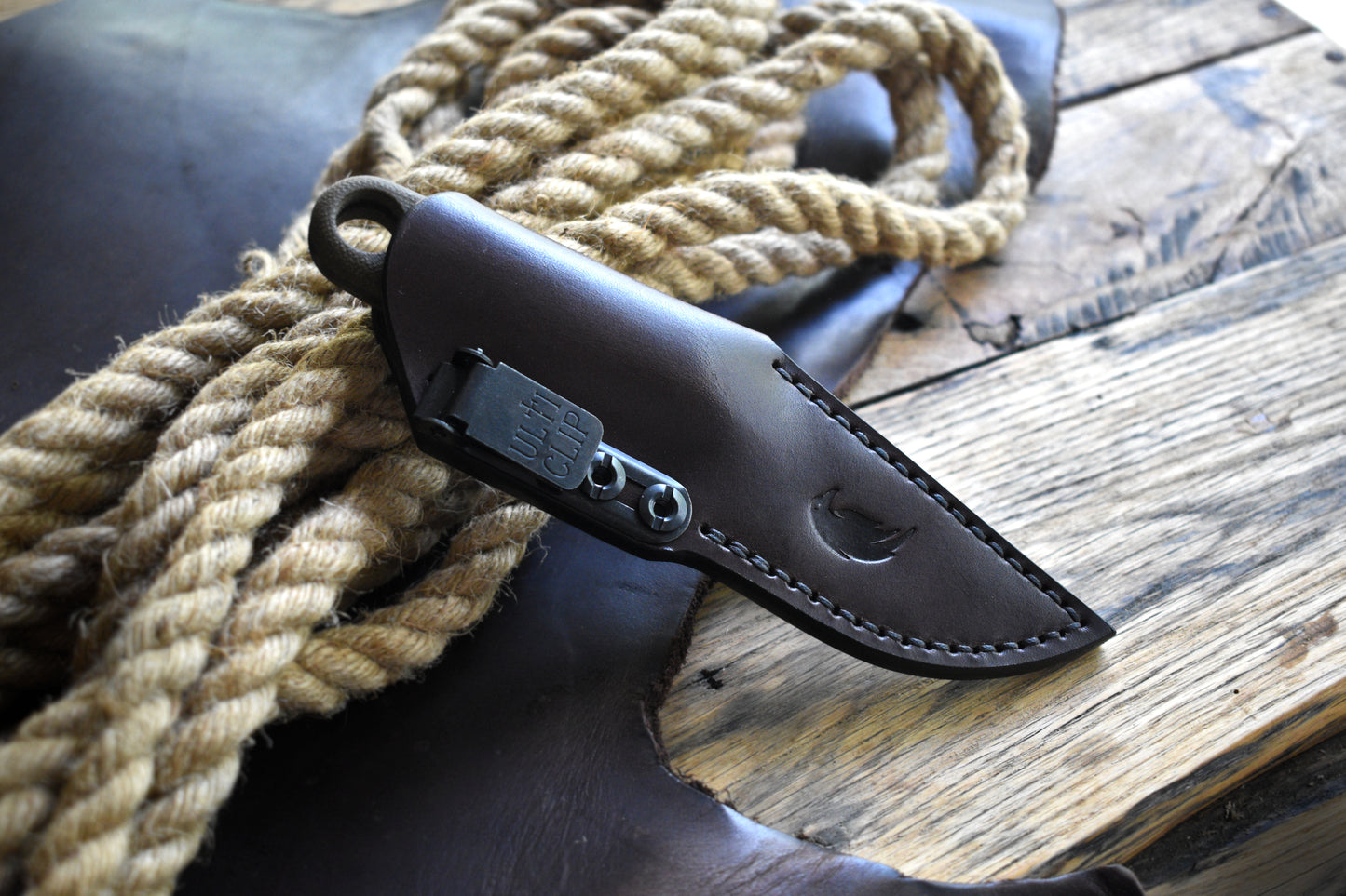 Esee Izula 2 | Leather Pocket Sheath, UltiClip, Multiple Colors