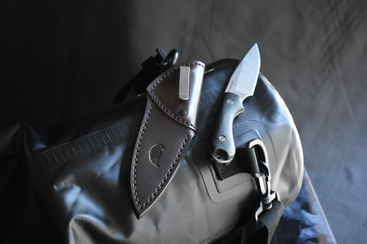 Bradford Knives Guardian 3 | Leather Pocket Sheath, Titanium Clip