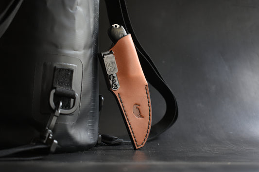 Bradford Guardian 3 Wharncliffe leather sheath with Ulticlip