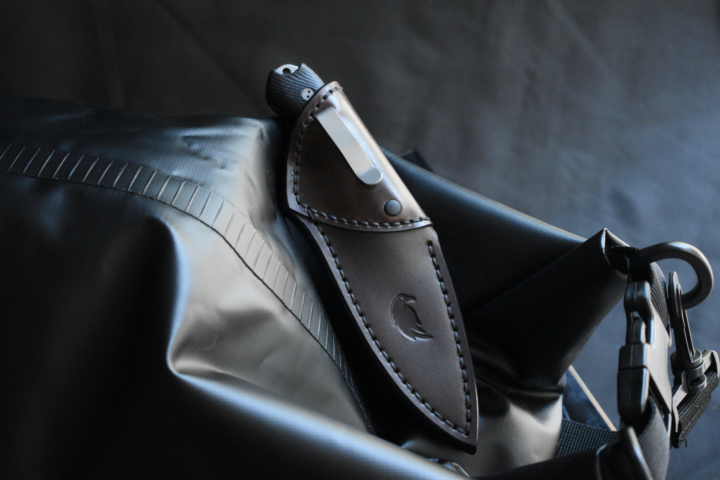 Bradford Knives Guardian 3 | Leather Pocket Sheath, Titanium Clip