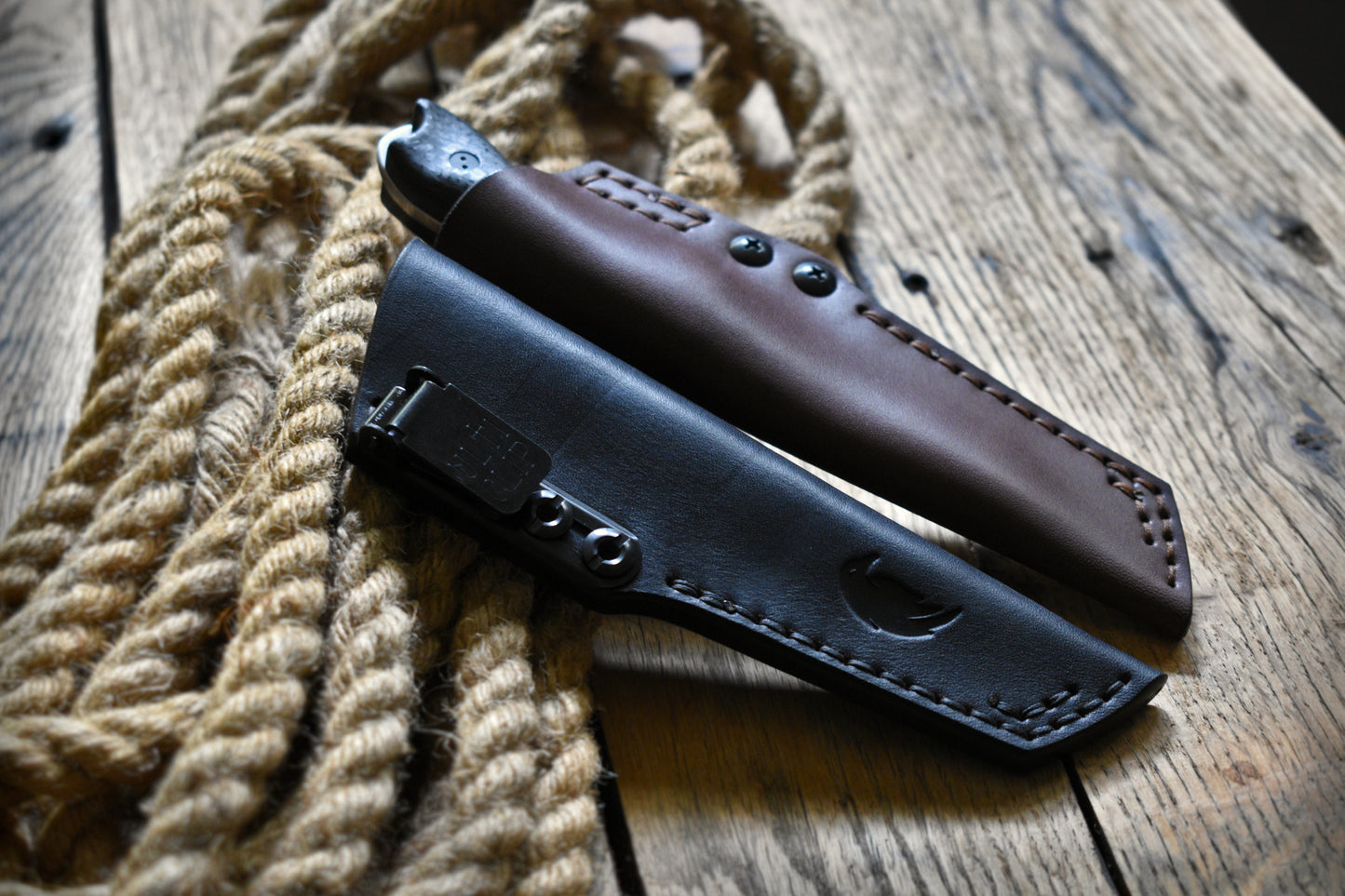 Bradford Knives Guardian 3 | Leather Pocket Sheath, Ulticlip, Multiple Colors