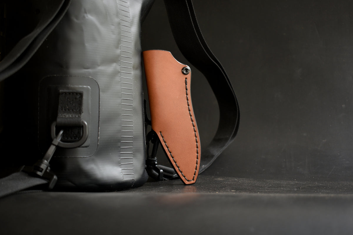 NEW! Bradford Knives Guardian 3 & 3.2 | Leather Pocket Sheath, PVD Titanium Clip