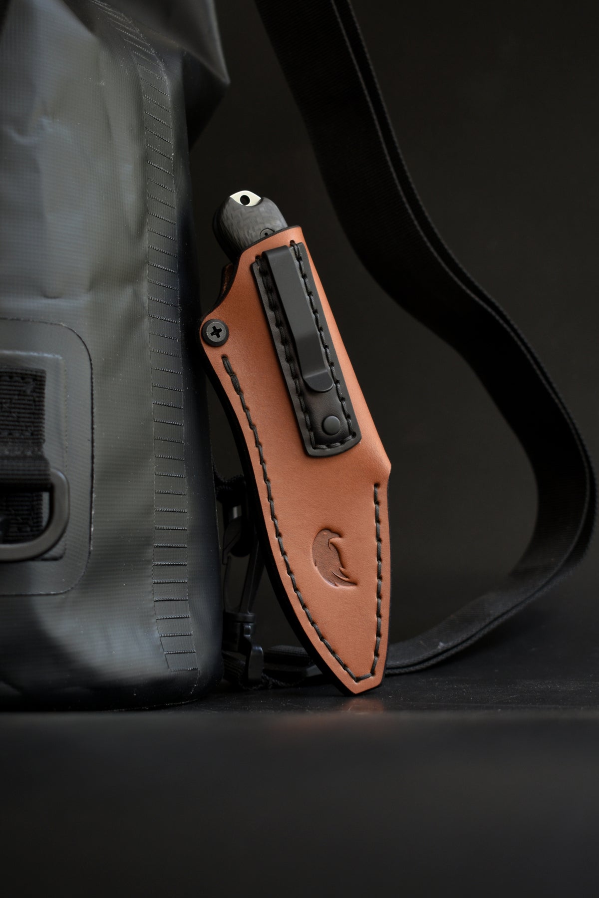 NEW! Bradford Knives Guardian 3 & 3.2 | Leather Pocket Sheath, PVD Titanium Clip