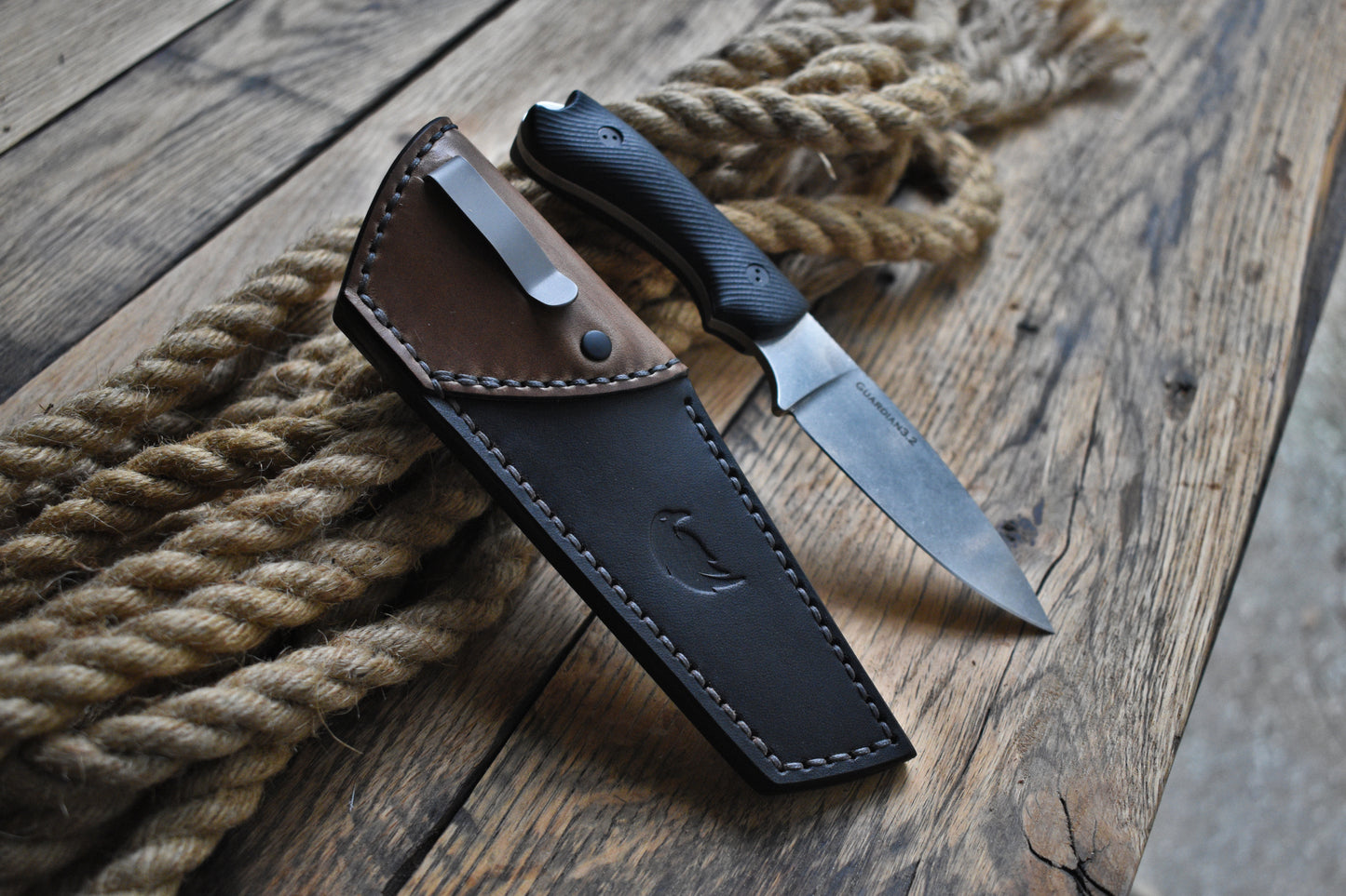 Bradford Knives Guardian 3.2 | Leather Pocket Sheath, Titanium Clip, Limited Run