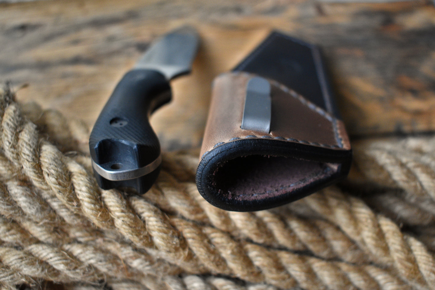 Bradford Knives Guardian 3.2 | Leather Pocket Sheath, Titanium Clip, Limited Run