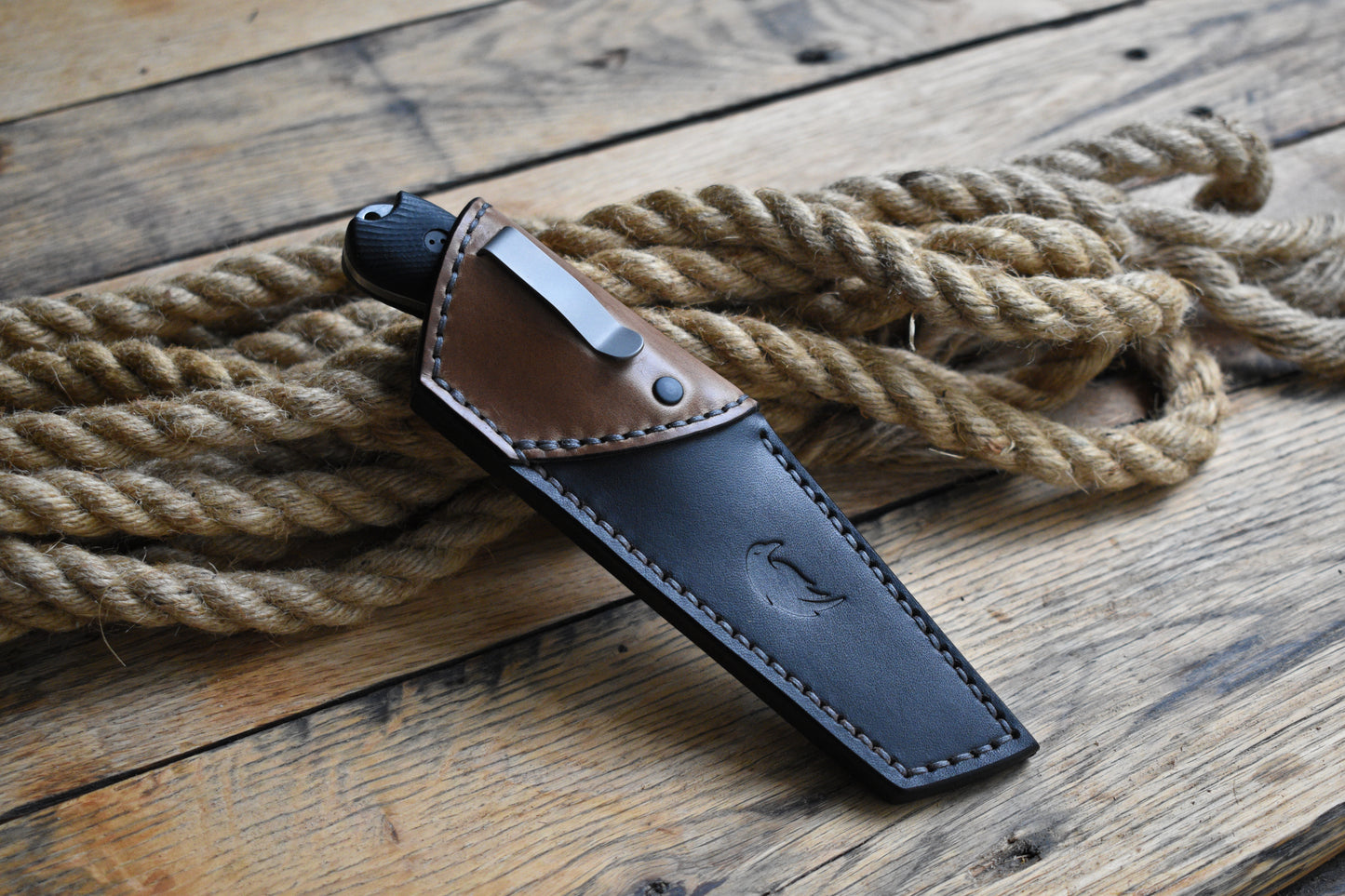 Bradford Knives Guardian 3.2 | Leather Pocket Sheath, Titanium Clip, Limited Run