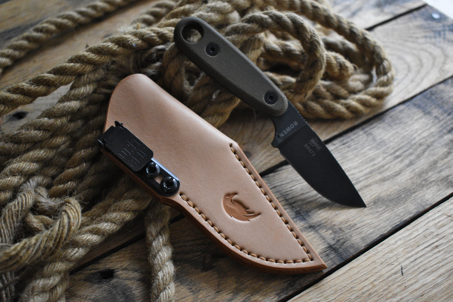 Esee Izula 2 | Leather Pocket Sheath, UltiClip, Multiple Colors