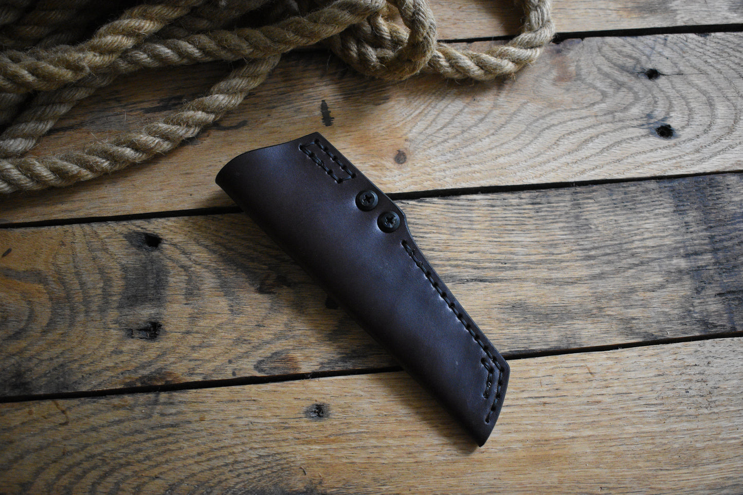 (Scratch n' Dent) Bradford Knives Guardian 3 | Leather Pocket Sheath, Ulticlip, Brown