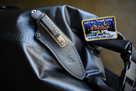 NEW! Bradford Knives Guardian 3 & 3.2 | Leather Pocket Sheath, PVD Titanium Clip