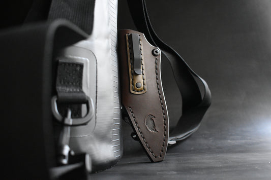 NEW! Bradford Knives Guardian 3 & 3.2 | Leather Pocket Sheath, PVD Titanium Clip