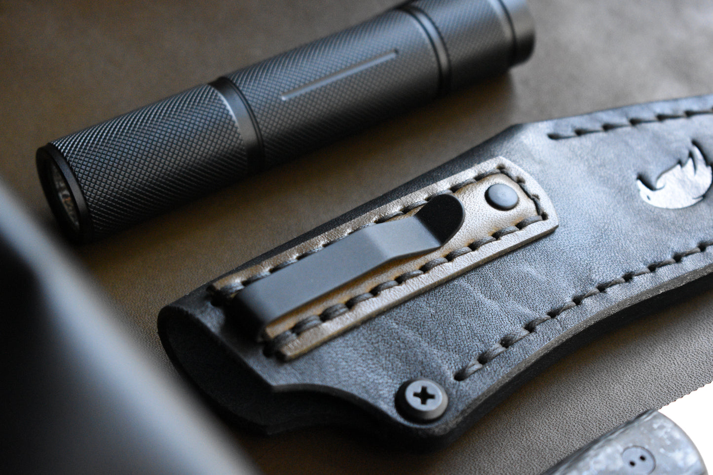 NEW! Bradford Knives Guardian 3 & 3.2 | Leather Pocket Sheath, PVD Titanium Clip