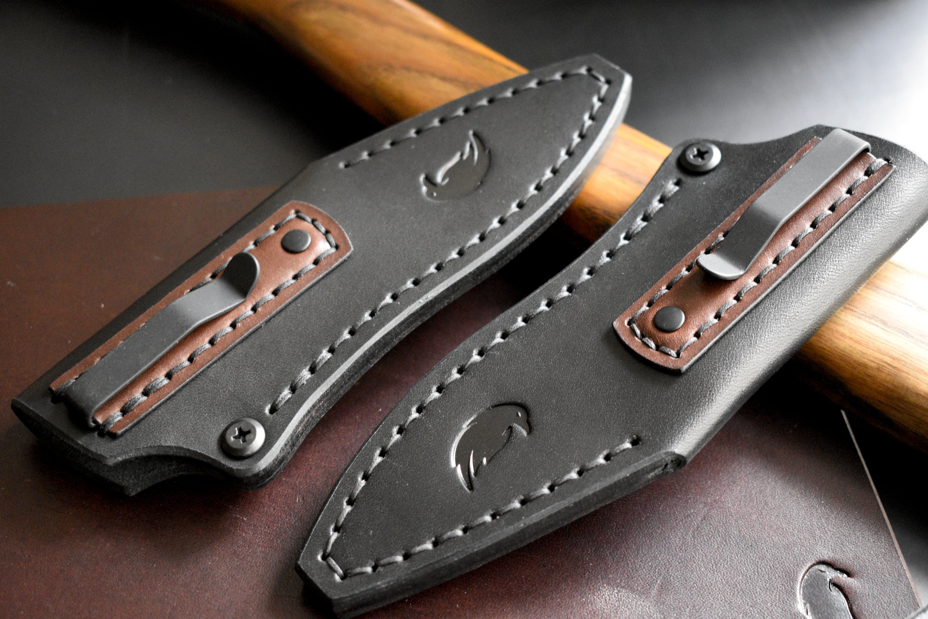 NEW! Bradford Knives Guardian 3 & 3.2 | Leather Pocket Sheath, PVD