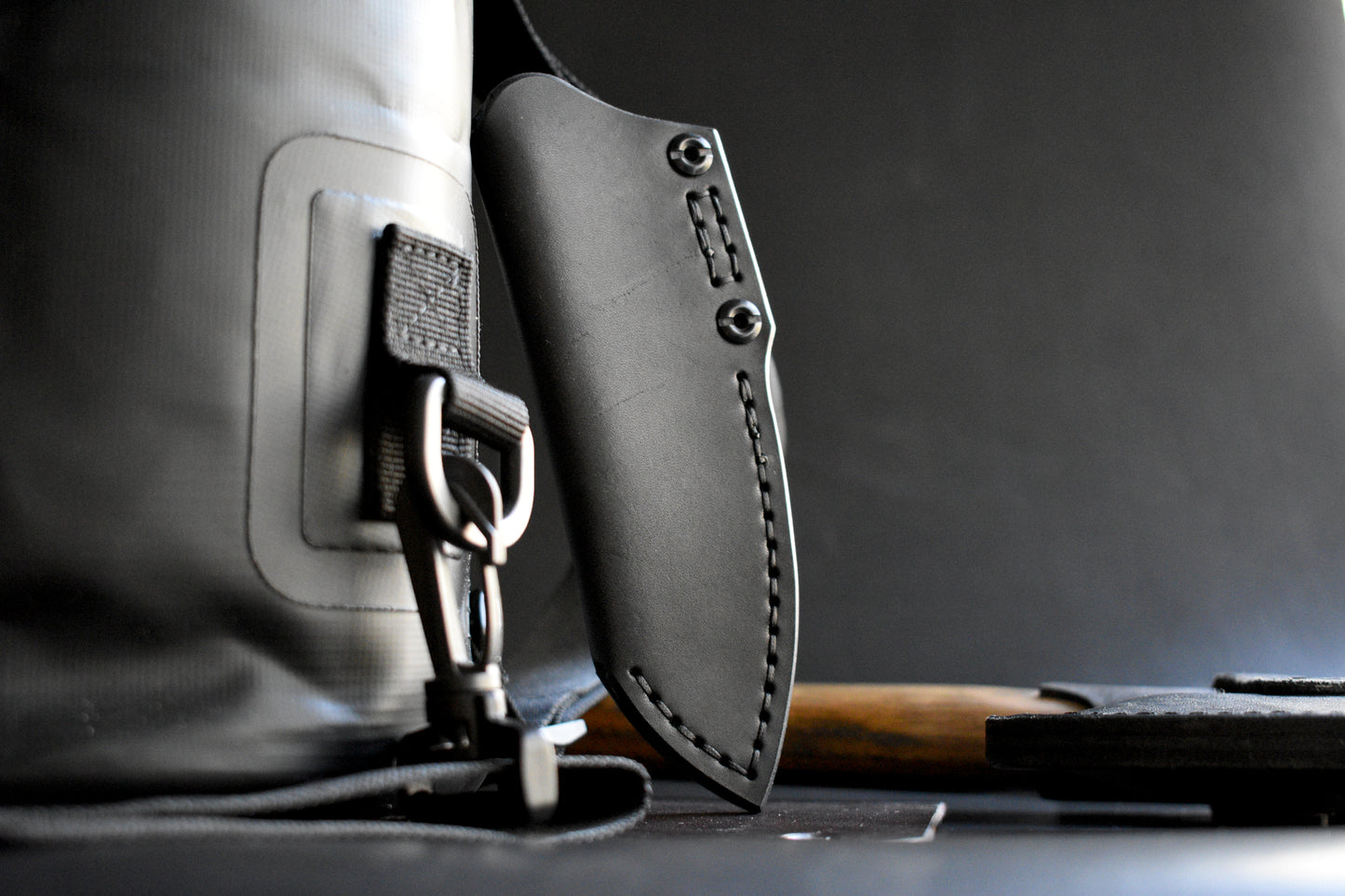 Scratch n' Dent | Schwarz Knives Overland Sport | Deep Carry Leather Pocket Sheath, Mummert Clip