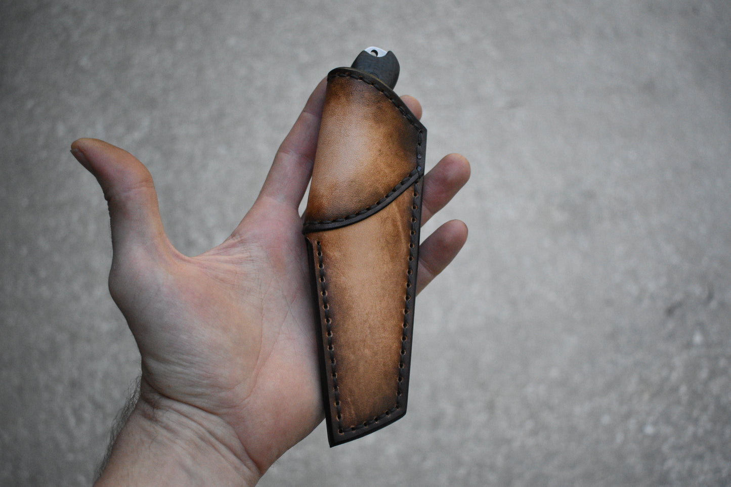 Bradford Knives Guardian 3.2 | Leather Pocket Sheath, Titanium Clip, Fallout Finish