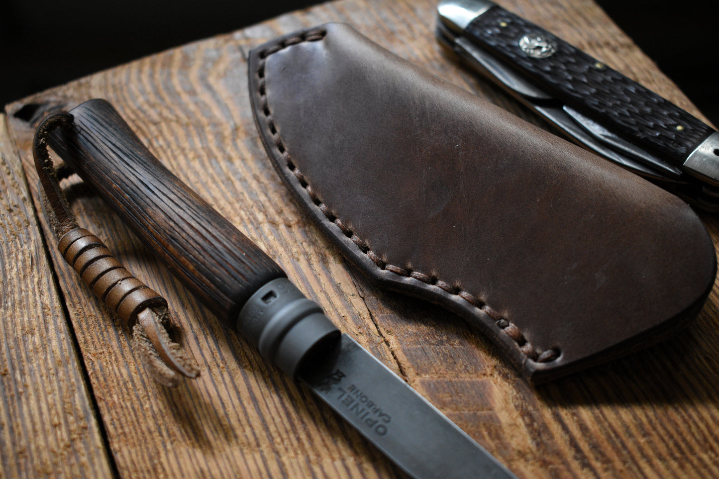 Leather Clip Slip | Model 2, Natural Horween Chromexcel