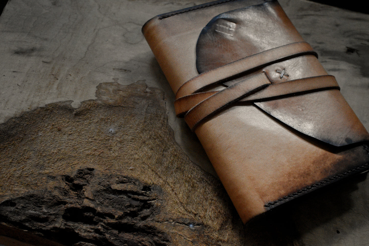 Ancient Tome - Handcrafted Leather Book Cover - Leatherbound Journal