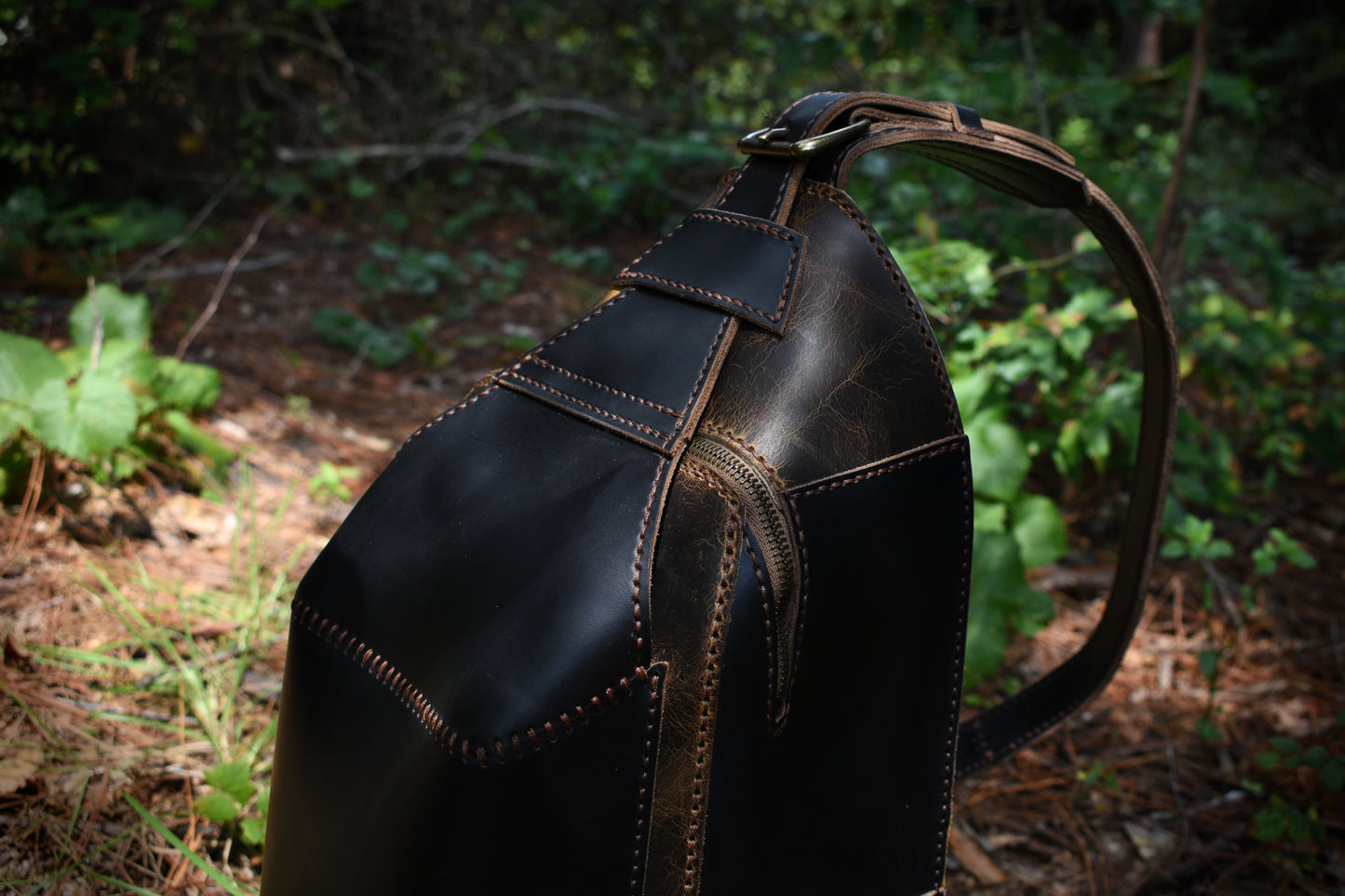 No. 2 - The Legendary Cartographer | Urban Exploration Leather Sling Bag