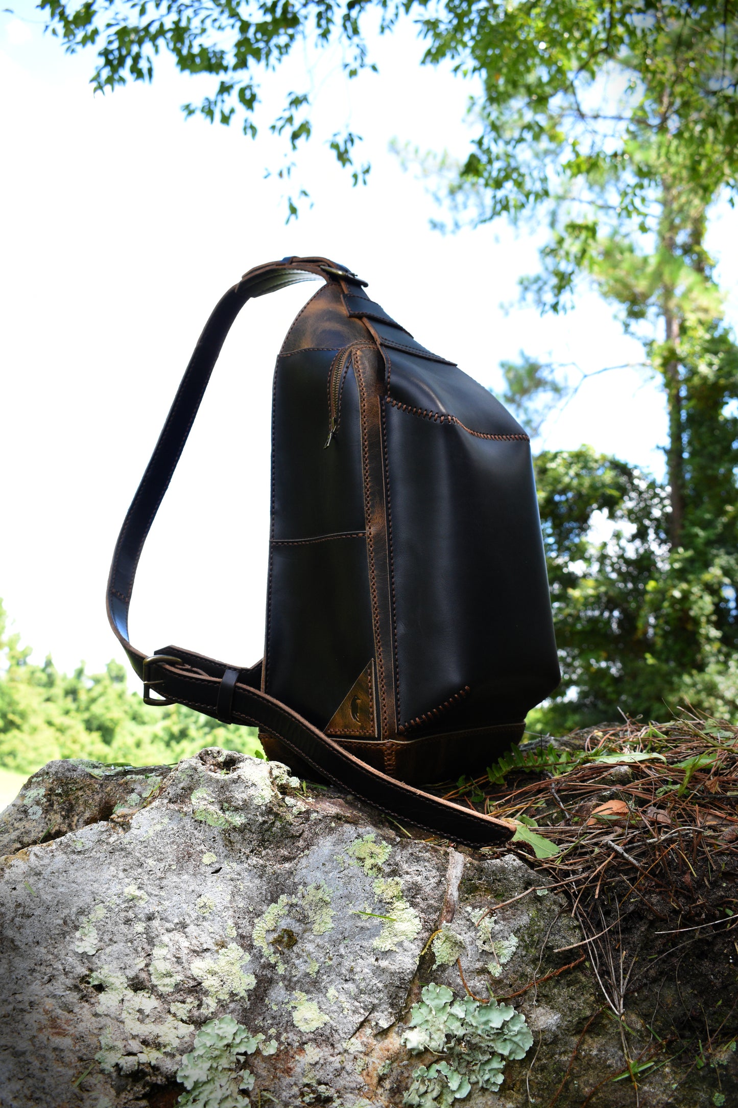 No. 2 - The Legendary Cartographer | Urban Exploration Leather Sling Bag